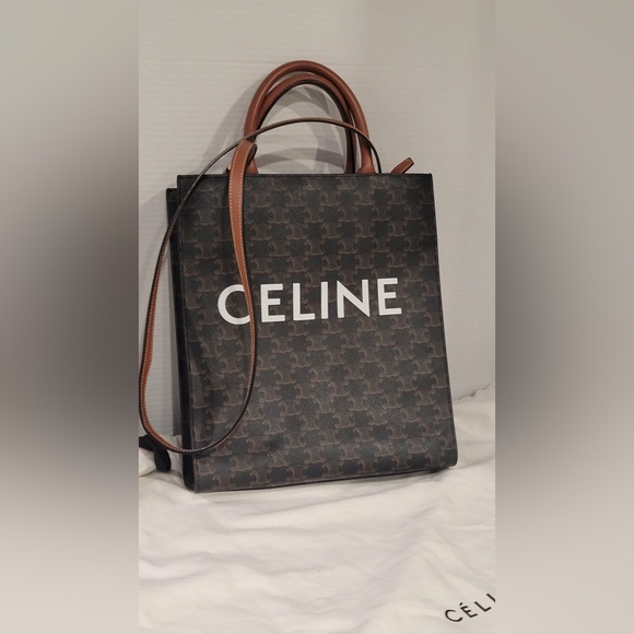 Authentic Celine Black and Brown Monogram Tote - Picture 12 of 15